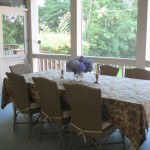 Ready for dinner out on the porch